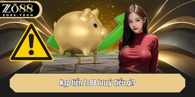 Nạp tiền Zo88 lưu ý điều gì?